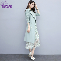Wind clothes woman in the middle of a small child 2022 Spring and autumn clothing new Korean version Temperament Pop Inn Wind Leisure jacket