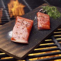 Cherry wood grill board smoked wood board outdoor salmon barbecue utensils