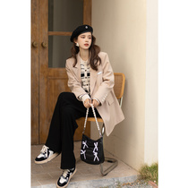 Mystery show suit jacket women's 2022 spring and autumn new women's Korean version of loose slimming design feeling small crowd outside with women tide