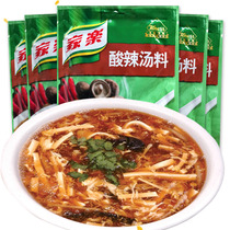 Jiale hot and sour soup 42g * 5 bagged breakfast convenient instant fast cooked instant soup home sour soup fat beef soup