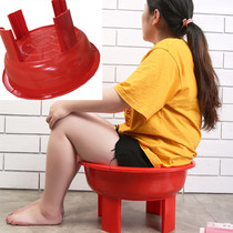 Healthy adult bidet thickened four-foot basin load-bearing elderly squat-free pregnant women care sitting Basin