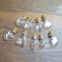 Diy Okinawa Mini Small Five-pointed Star Love Round Glass Pendant Lucky Wish Drifting Bottle Full