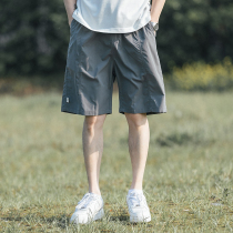 Listen to the wind summer Japanese thin casual shorts mens gray straight five-point pants loose outer wear pants student pants