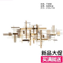 Hotel new Guangdong abstract decorative wall wall hanging sculpture soft decoration Modern simple hanging metal handwork