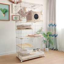 Lashige cat cage Household indoor cat villa export Japan and South Korea large three-story cat house Double-layer cat house
