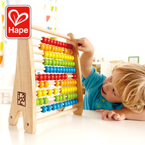 Hape rainbow abacus abacus abacus 3-6 years old childrens educational toys Baby early education E0412