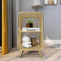 Nordic Iron Art Bookshelves Living Room Wall Corner Landing Shelve Children Bookcase Bedroom Floating Window Cabinet Multilayer Containing Shelf