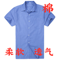 Shirt Mens short sleeve overalls Womens shirt Embroidered half sleeve loose light blue factory overalls overalls custom shirt