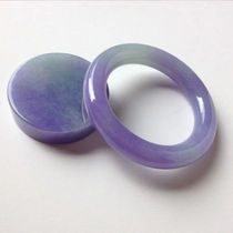 Natural jade bracelet Myanmar old pit ice seed wool Violet jade raw stone Semi-ming material sheet finished product customization