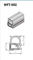 Xiazhong industrial sealing strip Cassette sealing strip Delivery chassis cabinet car sealing strip MFT-002