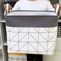  King-size clothes storage box Three-layer thickened fabric wardrobe cabinet finishing clothes basket Moving duffel bag artifact