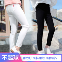 Girls underpants exterior wearing spring and autumn childrens pencil small leggings pants CUHK Scout body casual pants Summer 100 lap elastic