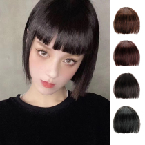 Two-dimensional Qi bangs wig film net red real hair Japanese bangs natural realistic eyebrows without trace female fake bangs film