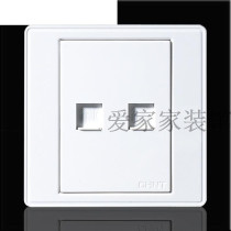Chint switch wall switch socket panel NEW7E 86 telephone computer network cable socket