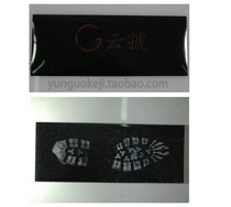 Black silicone footprint extraction sheet palmprint handprint footprint dust trace micro evidence plastic extraction sticky sheet