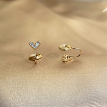 Loving Earrings Temperament Small Ear Clip Without Earhole Woman Small Ear Nail Mosquito Coil Pan Raising Earhole Minima Delicate Earbone Clip