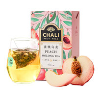 Chali Peach Oolong Tea 15 tea bags Boxed fruit tea Triangle bag tea bag DIY summer tea drink