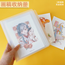 Picture manuscript collection watercolor illustration storage favorites transparent folder double double page can be installed photo album