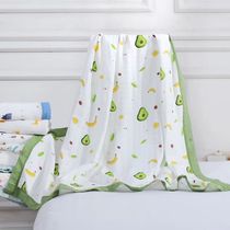 Four-layer gauze bamboo cotton cotton towel quilted summer thin adult children Single summer cool quilt air-conditioned lunch break blanket