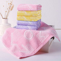 6 gold pure cotton small square towel Adult square towel 34cm soft water absorption men and women household face towel Class A