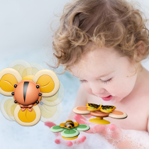  Childrens rotating insect flower suction cup rotating music top cartoon rotating baby rattle teether toy
