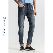 Newsbirds Summer New Mens Pants Urban Casual Jeans Minimalist Trend 100 Lap Narrow Leggings Pants