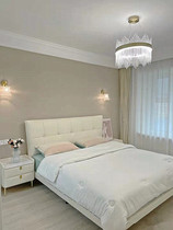 Light luxury leather bed modern simple soft bed net red ins Wind master bedroom American 1 8 double bed high-end wedding bed customized