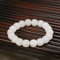 (Sheep Jade) Beaded Jade Yurun Old Bead Bracelet Runjade Xinjiang Hetian Jade White Jade White Jade String 30g
