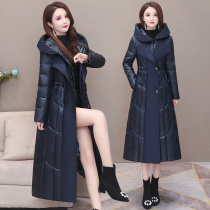 Cotton-padded clothes womens winter long 2021 new models this year popular winter down cotton-padded jacket light coat