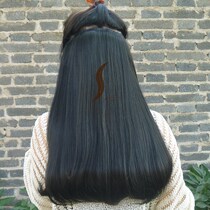 Inner buckle hair piece wig piece one piece thick long curly hair piece invisible long curly hair Pear Flower three pieces no trace hair extension