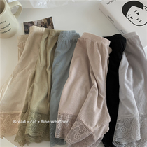 Fairy Private Things to breathe Summer pro-skin lace with underpants Teen Anti-Walk Light Safety Pants Pure Color Breathable