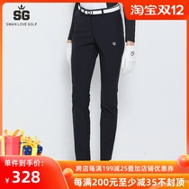 Brand golf Clothing Womens Pants Autumn and Winter New High Waist Slim Slim Stretch Joker Womens Wear