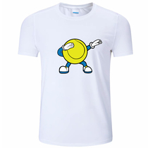 Seeking Passersby Sports Tennis Cartoon Pattern Children Short Sleeve Speed Dry Tennis Suit T-shirt Blouse
