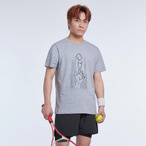 Pathfinder Sports Djokovic tennis short-sleeved T-shirt Xiaode same cotton shirt tennis training suit