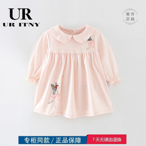 (Trifold Zone) -- Special price -- Brand discount store Fall new childrens doll collar Long sleeves child dress