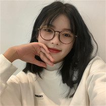 Japanese small frame texture matte BAO WEN ultra-light TR student glasses frame anti-blue light small red book net red with the tide