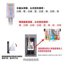 International Electrician 86 Type Concealed Home Wall Single Network Dual Computer Socket Panel Four Network Cable Broadband Jack