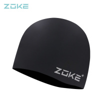 Zoke plus size large silicone swimming cap comfortable waterproof hair care ear protection non-slip particle swimming cap