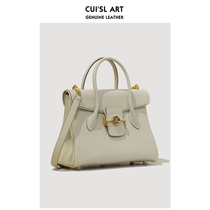  CUISL Cuishi leather art 25 original designer light luxury brand 2021 autumn and winter light luxury leather portable womens bag