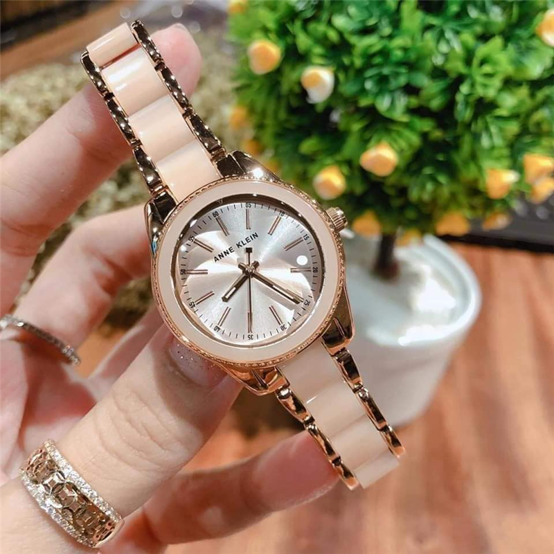  Anne Klein Anne Klein resin bracelet simple rose gold night light fashion watch