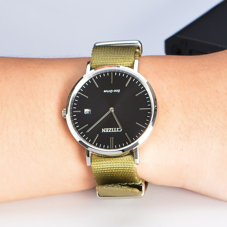 Western Railway CITY CITIZEN AU1080-38E canvas fashion light dynamic simple Nordic mens watch