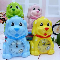 Childrens piggy voice can sing small alarm clock ringing lazy creative bedside cartoon puppy night vision light small alarm clock