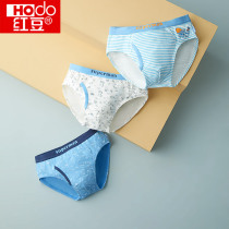 Red bean boy panties crotch cotton boy small medium and large children 15-year-old children teenagers students baby triangle shorts