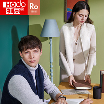 Red bean warm vest mens and womens coral velvet home clothes casual couple winter lamb down feeling thick can wear a vest