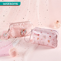 Küchens MIREA Colorful Makeup Bag Bunch Mouth Makeup Bag-Magic Card Teenage Cherry Joint Portable Makeup Bag