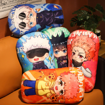 Five Epiphany Pillow Action Commotion Perimeter Cursive and Black Wheelie Two Sides of Giant Knotweed Yo-yo Return To War Gift Back Cushion Pillow