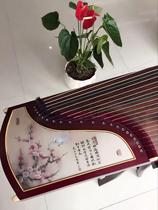 Direct sales of mahogany national color plum blossom style guzheng professional performance guzheng 10 level 163 type gift shelf