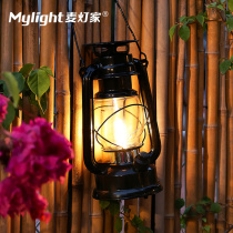 Solar Horse Lamp Retro Little Night Light Outdoor Hanging Lamp Waterproof Garden Arrangement Decorated Courtyard Light Camping Tent Light