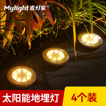 Solar Patio Ground Floor Lamp Garden Outdoor Waterproof Ground Lights Led Stairs Ladder light lawn Decorative View Lights