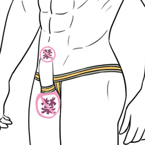 Men's underwear super exposed hip men's thong gay gay sex ring sexy t pants